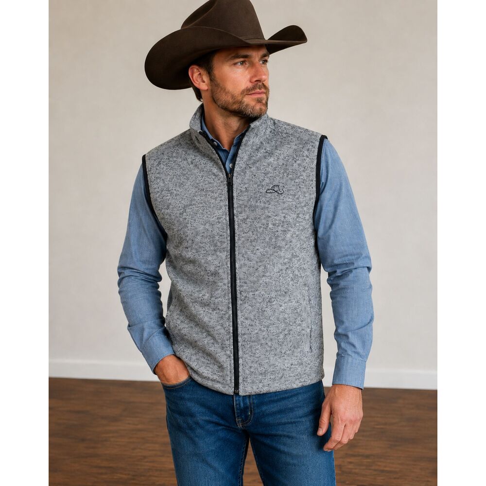 Resistol Gray James Vest Men's Size Unknown NWT
